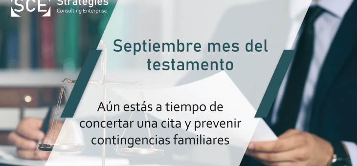 Septiembre mes del testamento